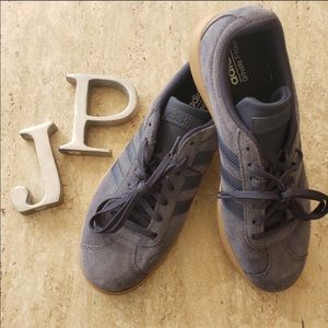 Blue suede Adidas size 9